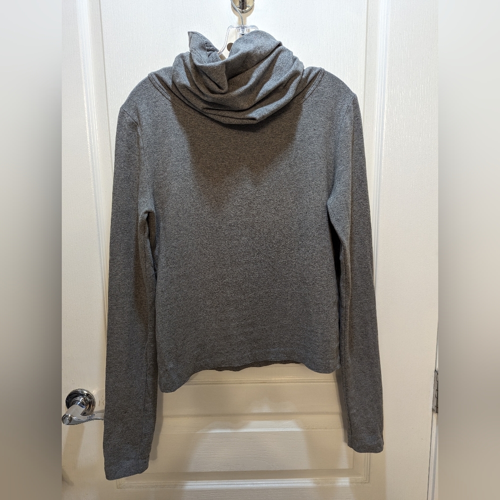Norma Kamali Cropped Exaggerated Turtleneck